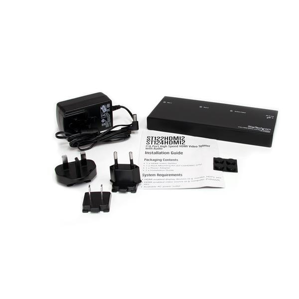 2 PORT HDMI VIDEO SPLITTER .