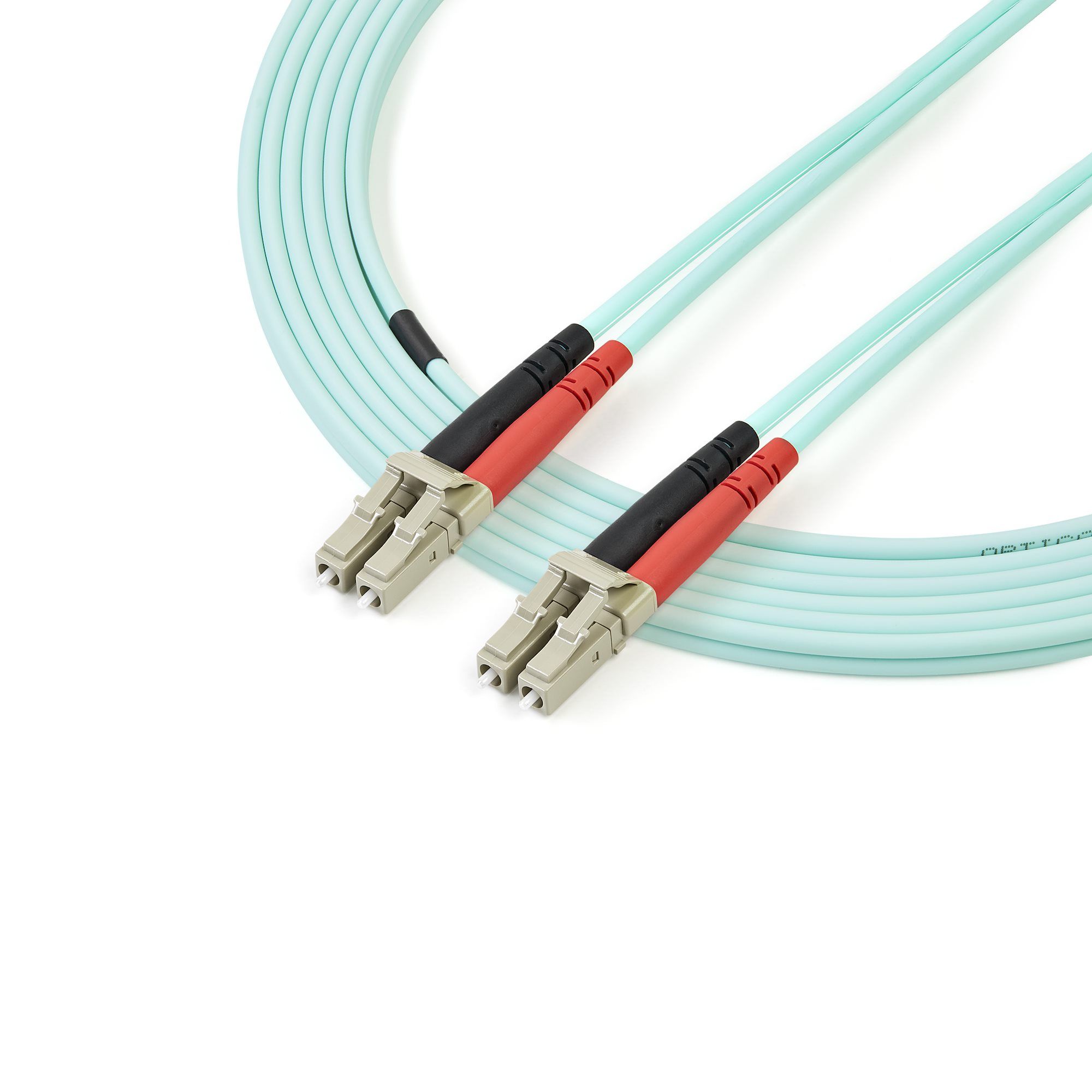 5M AQUA FIBER PATCH CABLE .