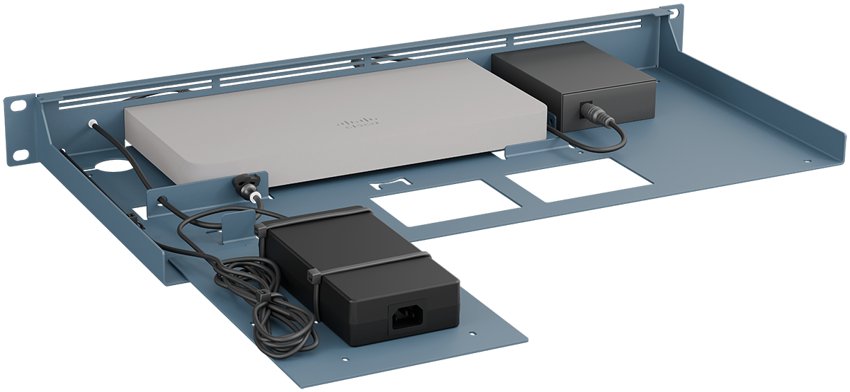 Rackmount.IT Meraki GX50 MX67 Series with Media Converter