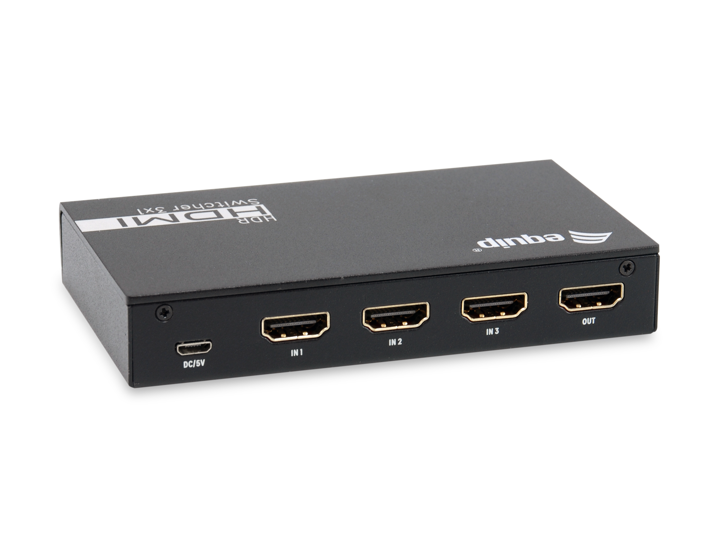 Equip Switch HDMI2.0 3-In/1-Out +Fernbed. 4K/60Hz 18Gbps
