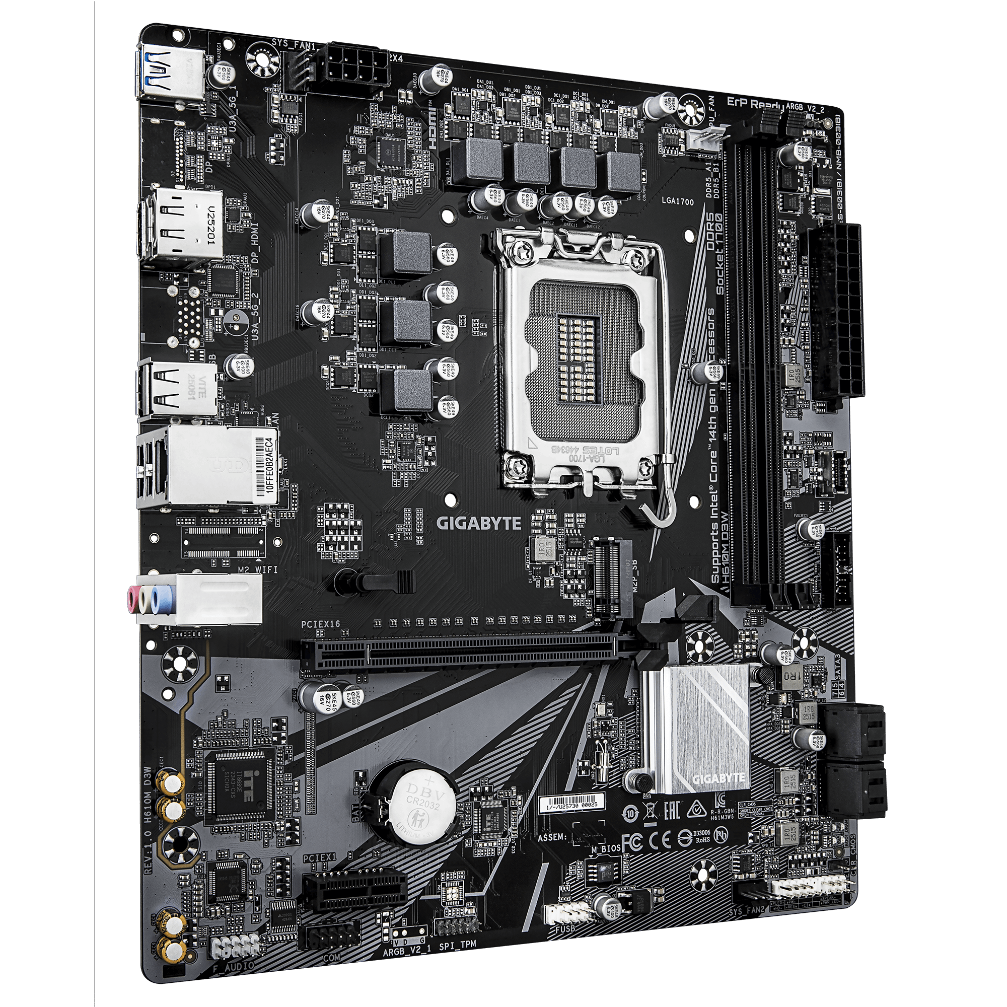 H610M D3W, Mainboard