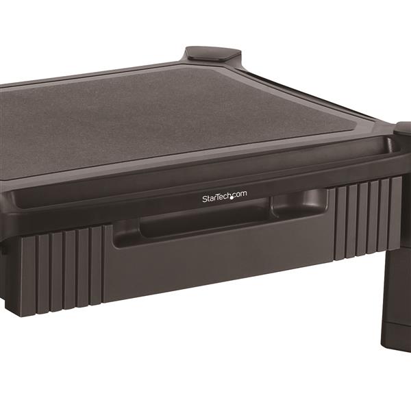 STARTECH.COM Adjustable Monitor Riser - Drawer - Monitors up to 32in - Adjustable Height - Monitor Stand - Computer Monitor Riser
