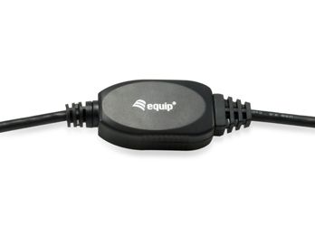 Equip Kabel USB-A3.0->A Akt. Erweiter. St/Bu 10.00m schwarz