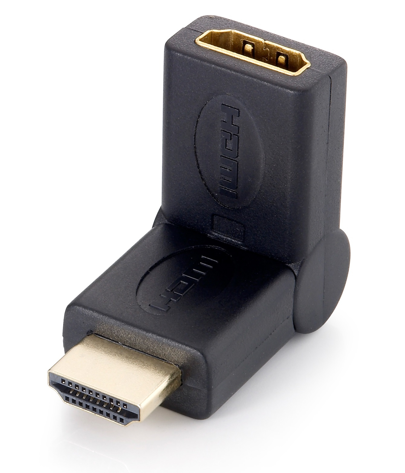 Equip HDMI Knickadapter 1920x1080/60Hz St/Bu 180° schwarz Polybeutel