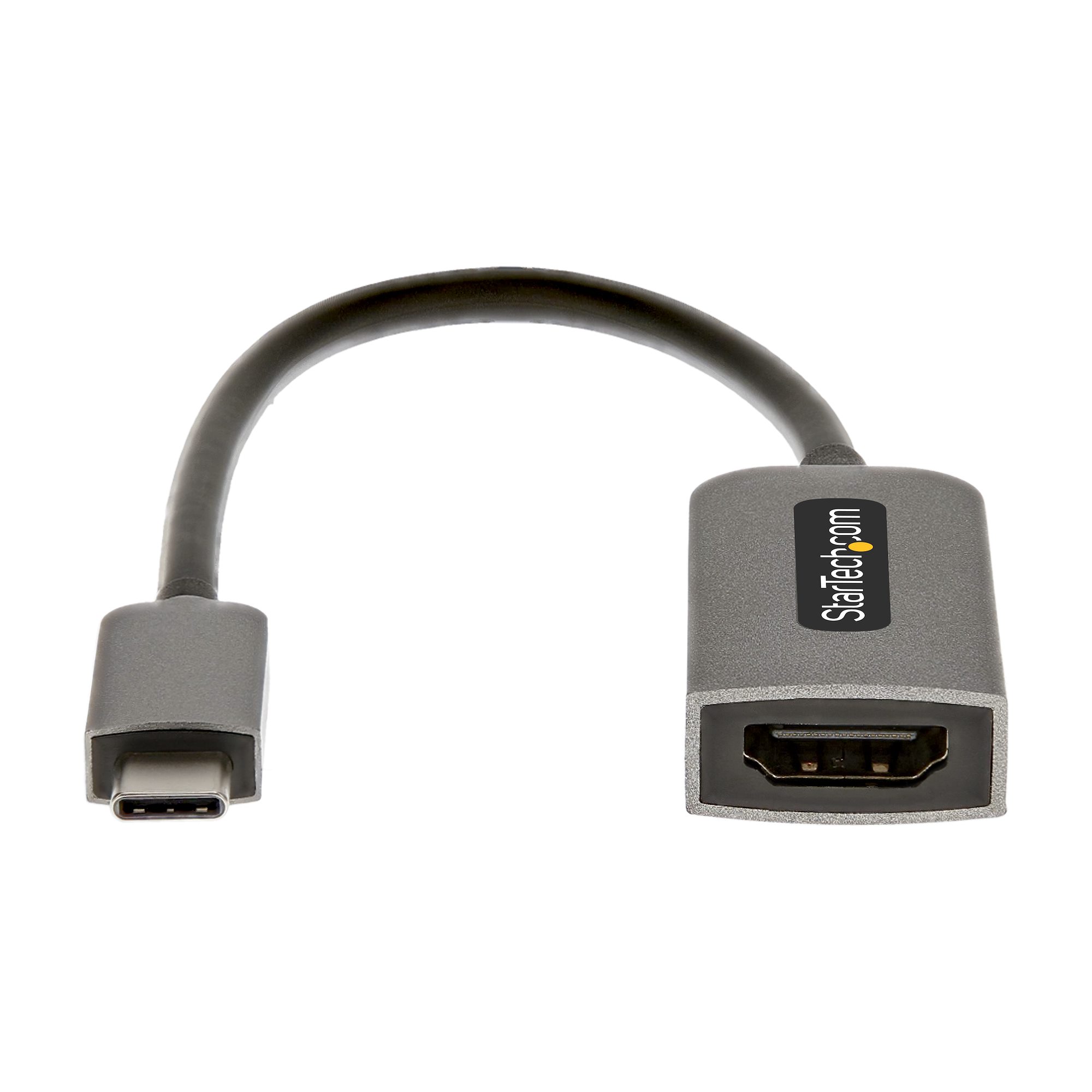 STARTECH.COM USB-C to HDMI Adapter 4K 60Hz HDR10 USB-C to HDMI 2.0b Adapter Dongle USB Type-C DP Alt Mod USB C to HDMI Converter
