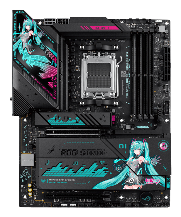 ASUS ROG STRIX X870E-H GAMING MIKU (AMD,AM5,DDR5,ATX)
