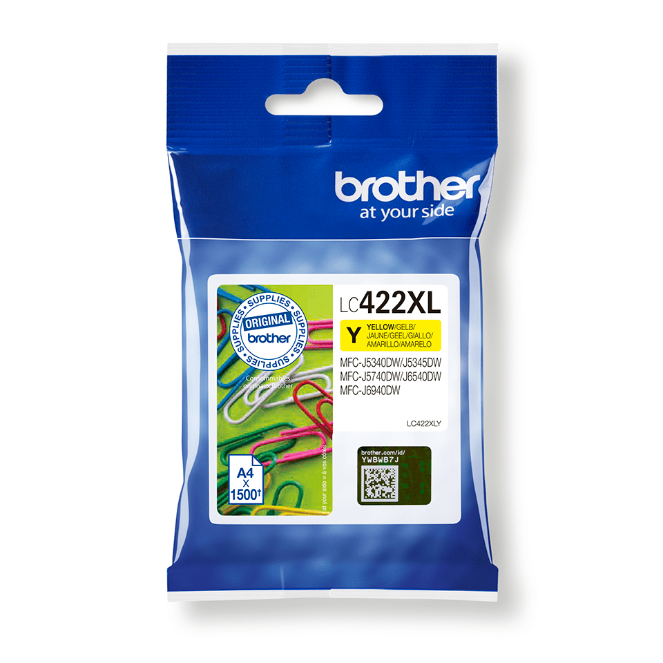 LC-422XLY INK YELLOW F. MFC-J5340/5345/5740/6540/6940DW