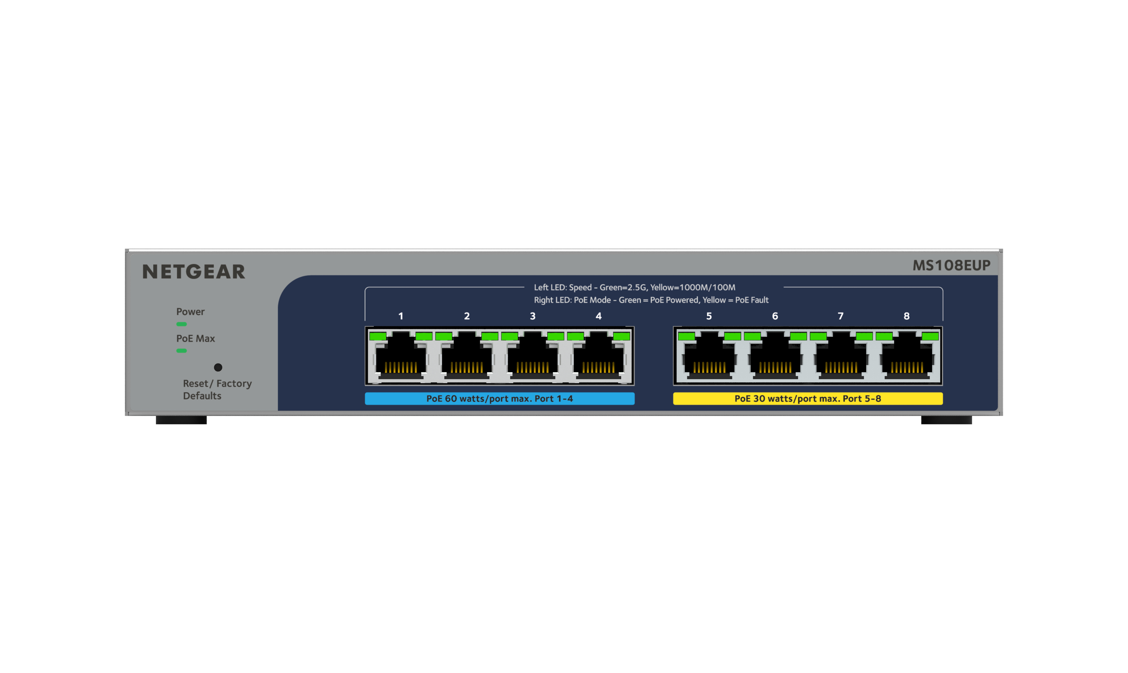 8P 2.5G ULTRA60 POE++ SWITCH MULTI-GIGABIT (2.5G) ETH PLUS