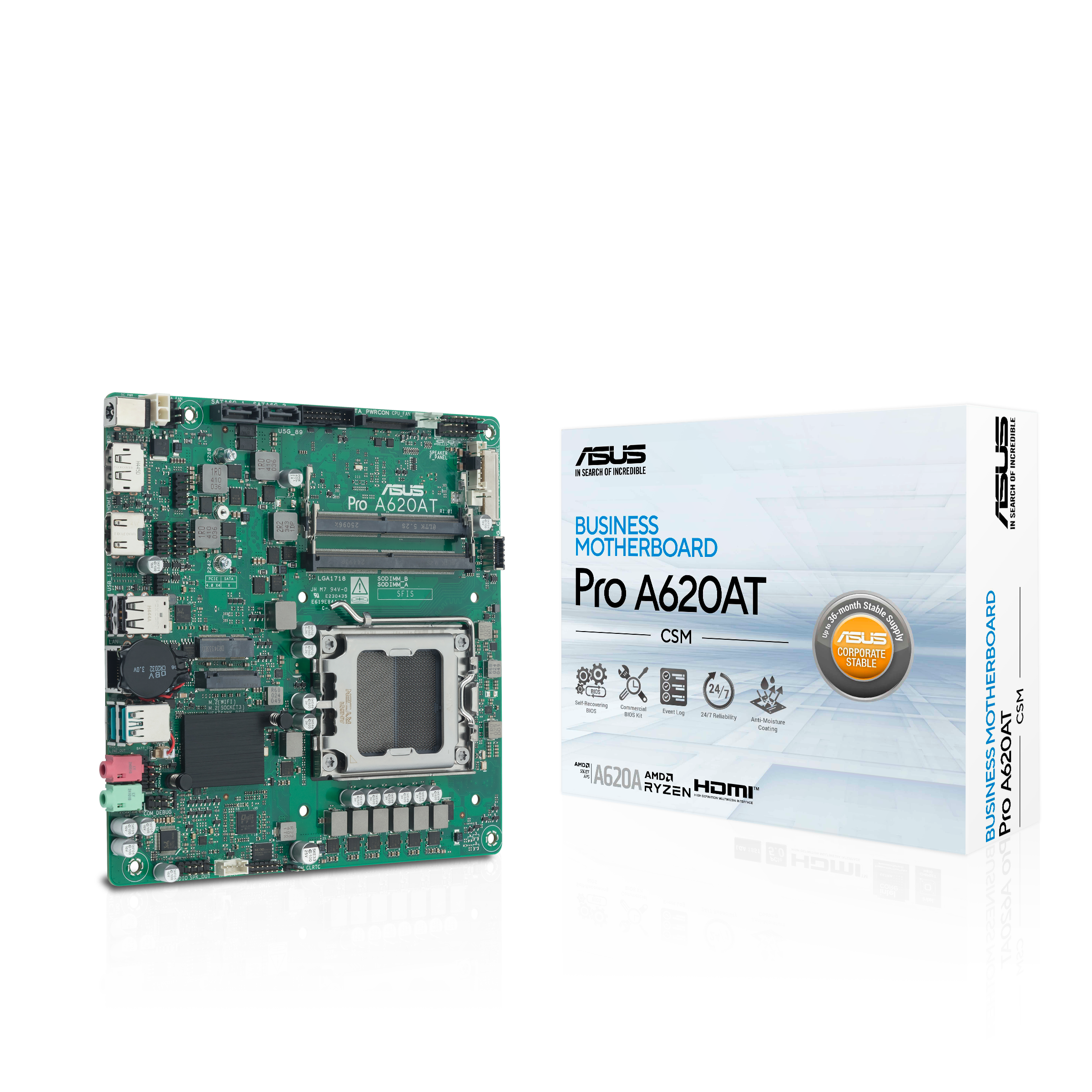 ASUS PRO A620AT-CSM (AMD,AM5,DDR5,mATX)