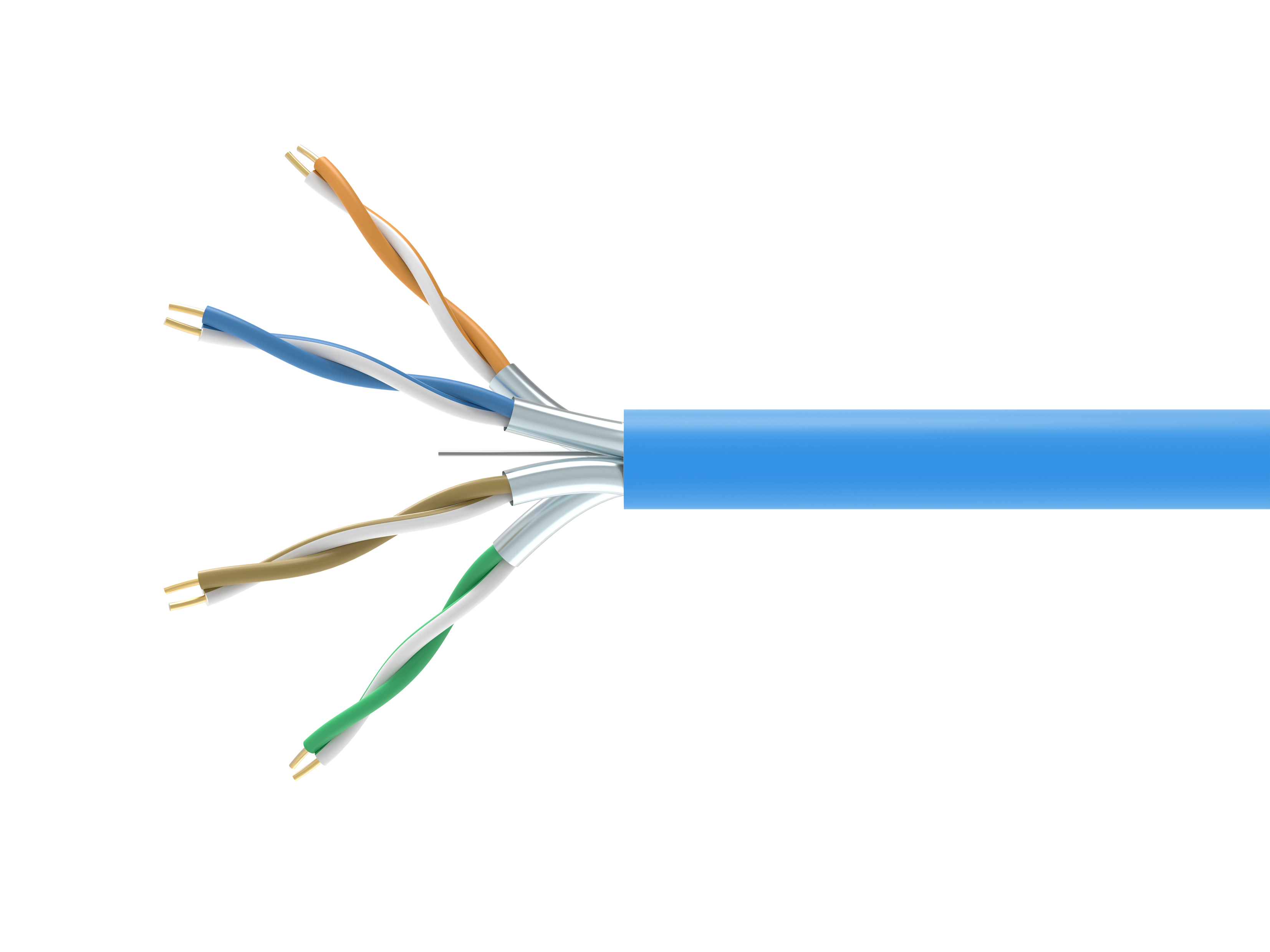 Equip Instal.Kab Cat6A DCA U/FTP 305.00m blau LSZH