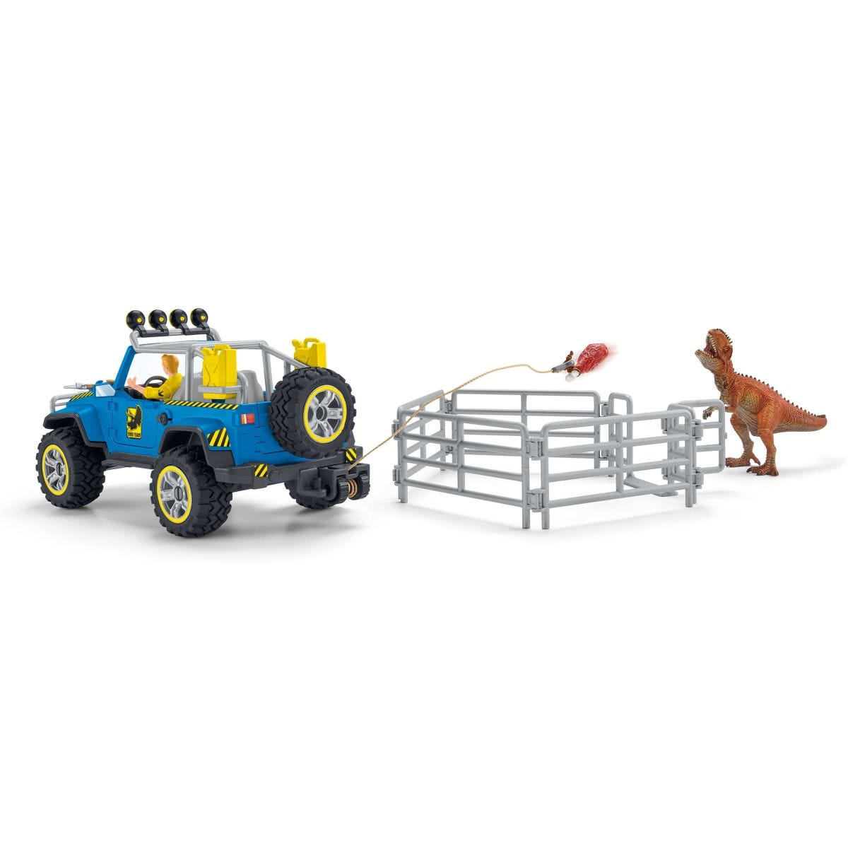 Dinosaurs Geländewagen mit Dino-Außenposten, Spielfigur
