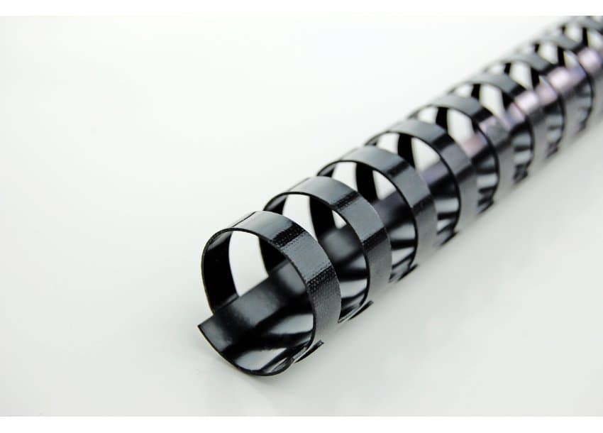 GBC CombBind Plastikbinderücken schwarz 8 mm 45 Blatt