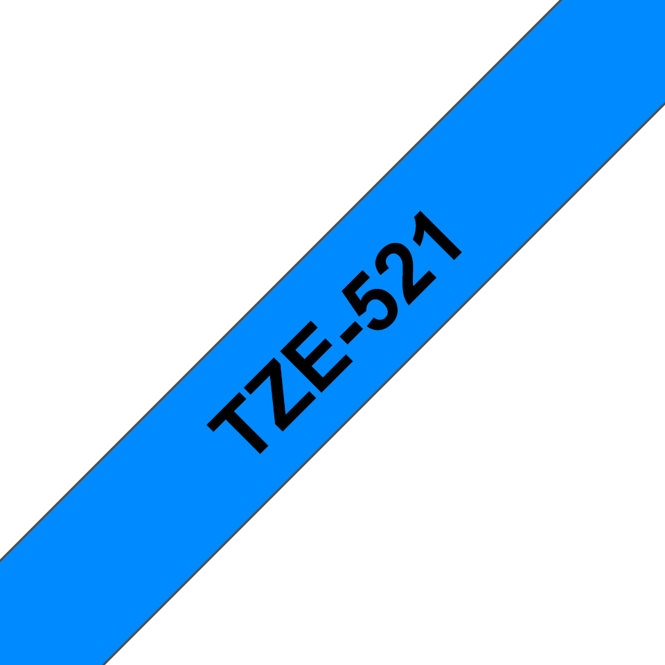 TZE-521 LAMINATED TAPE 9MM 8M BLACK ON BLUE