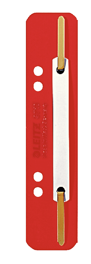 LEITZ Heftstreifen 3710 rot Kunststoff, 250 St.