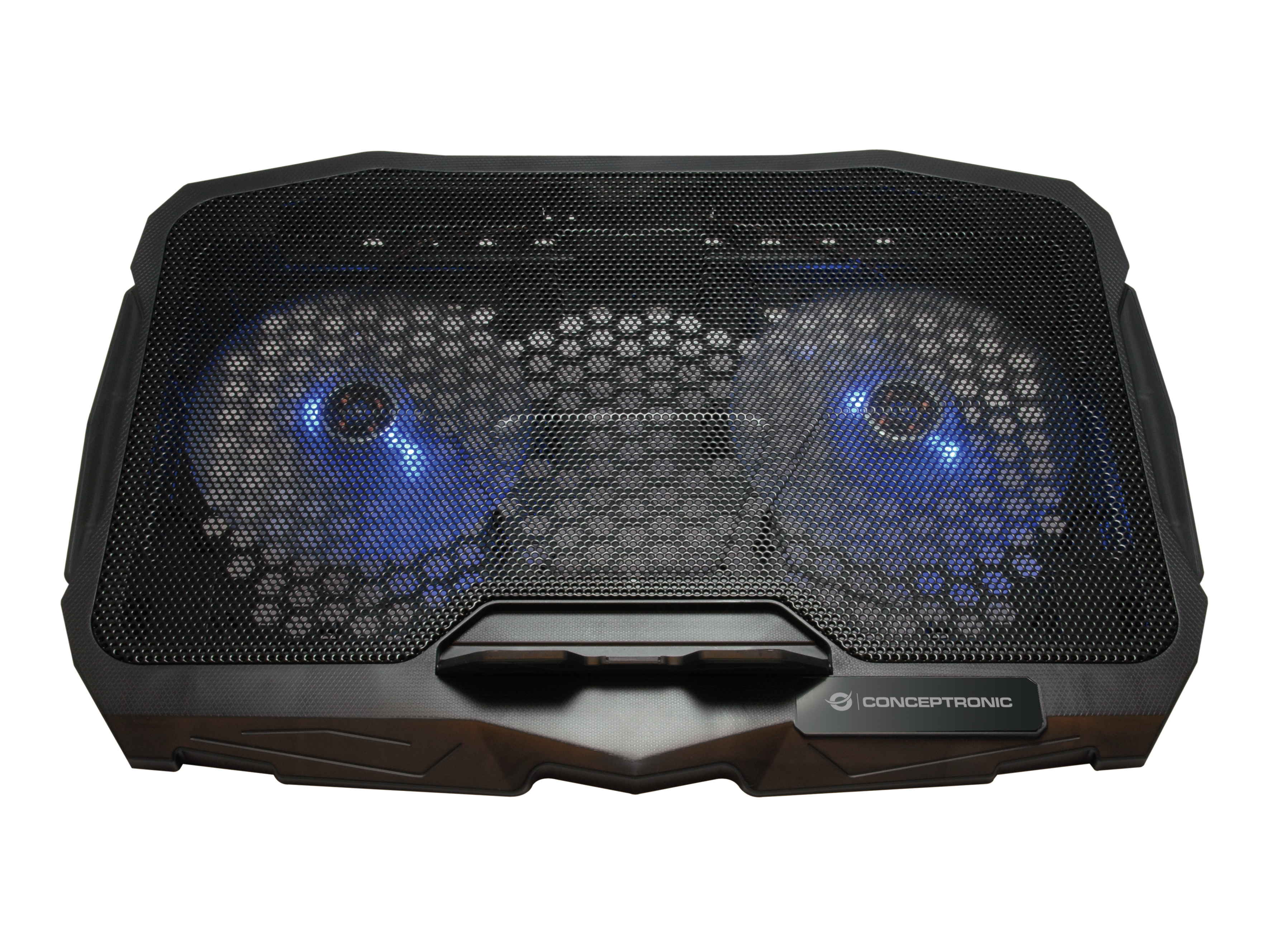 CONCEPTRONIC 2-Fan USB-A2.0 Laptop-Kühlpad 7Kg ERGO 17 sw