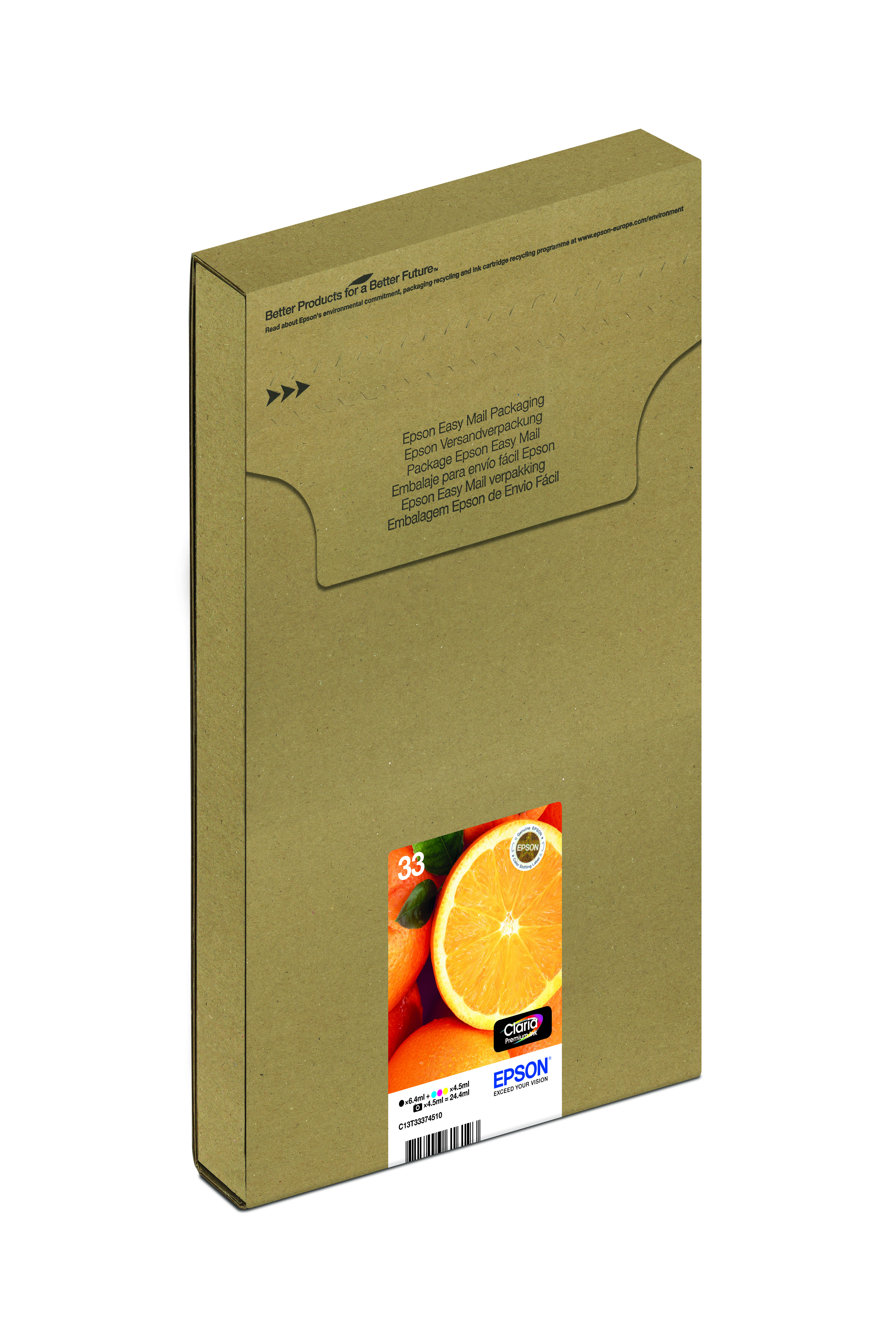 EPSON 4LB Multipack 5-colours 33 Ink Cartridge Easymail