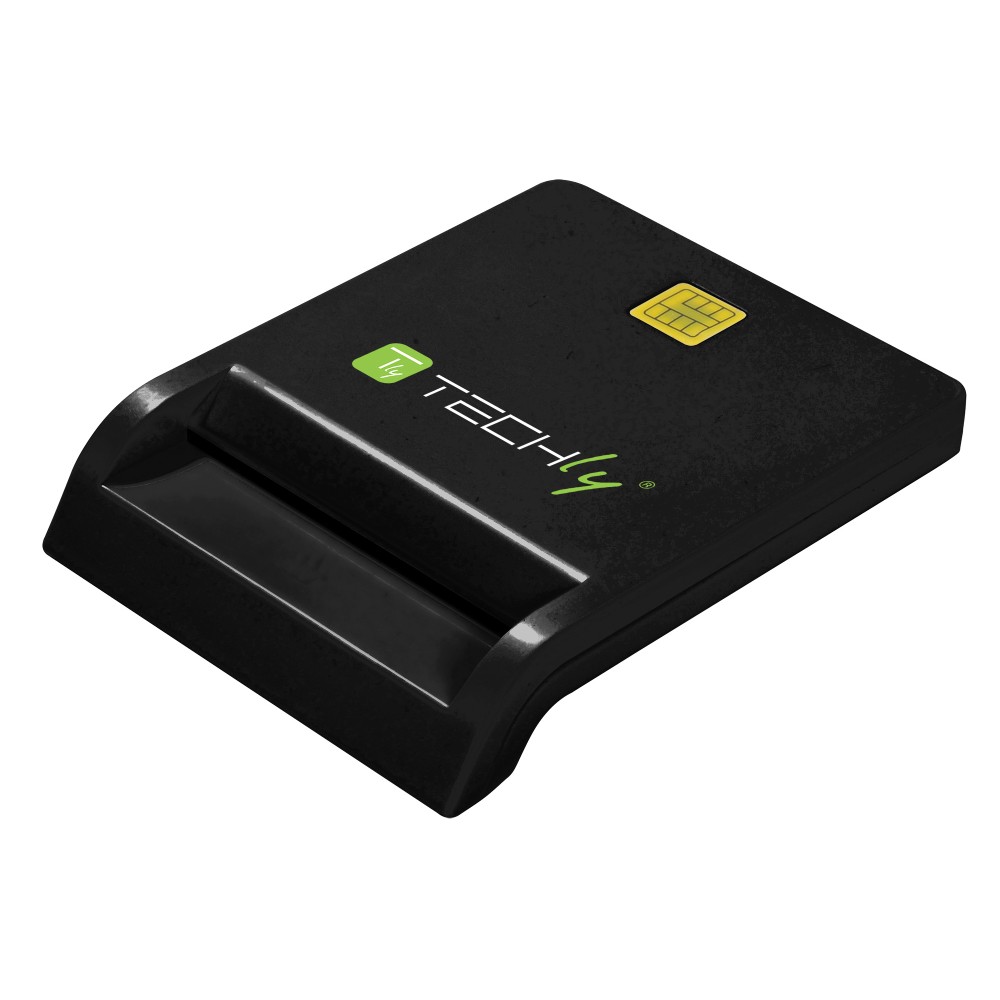 TECHLY Smart Card Reader USB-C Weiss Realtek RTS5169 Chipsatz mit Treiber CD entspricht den Speuifikationen von ISO 7816-1.2.3.4