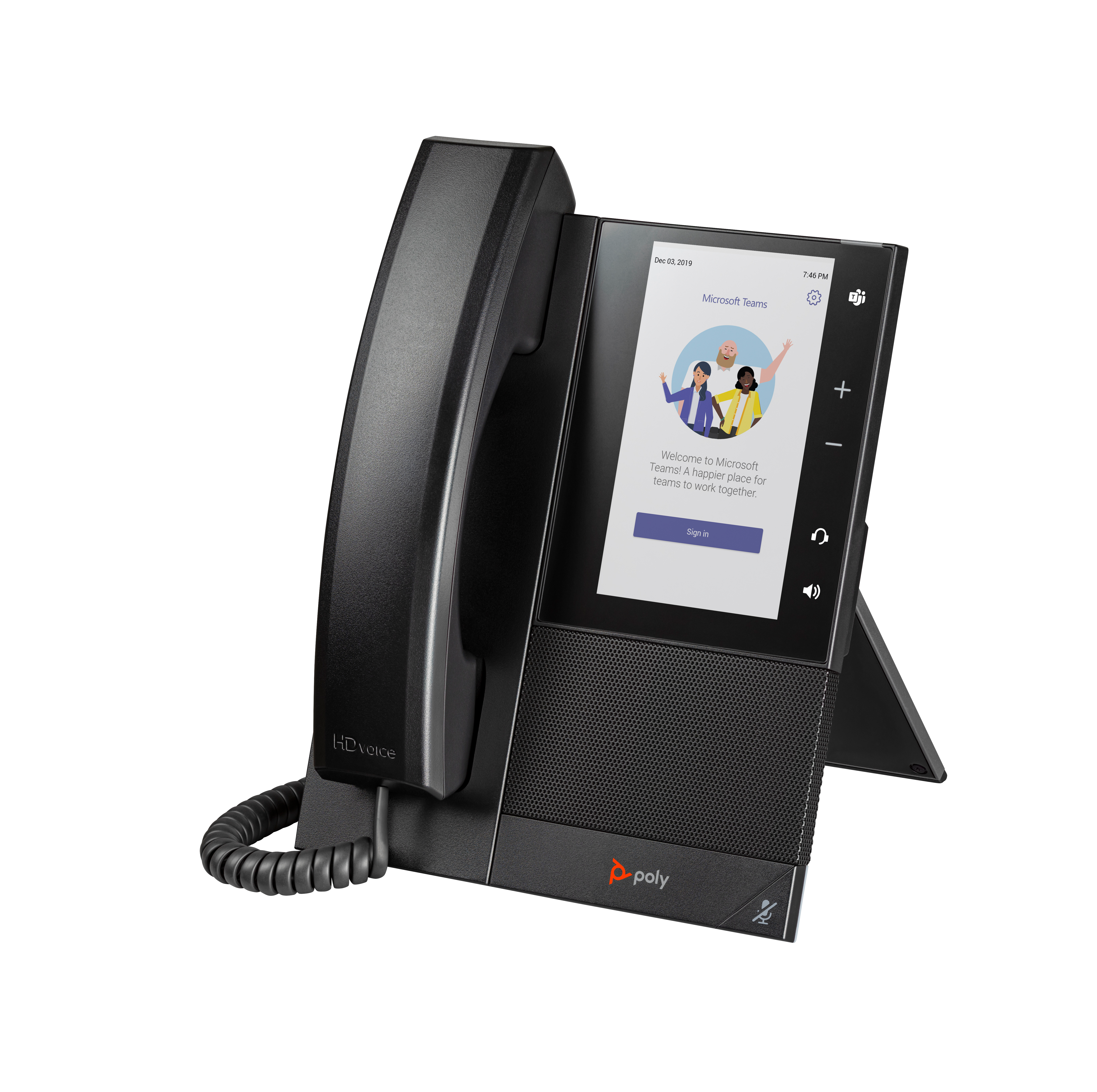 HP Poly CCX 505 Business Media Phone for Microsoft Teams and PoE-enabled