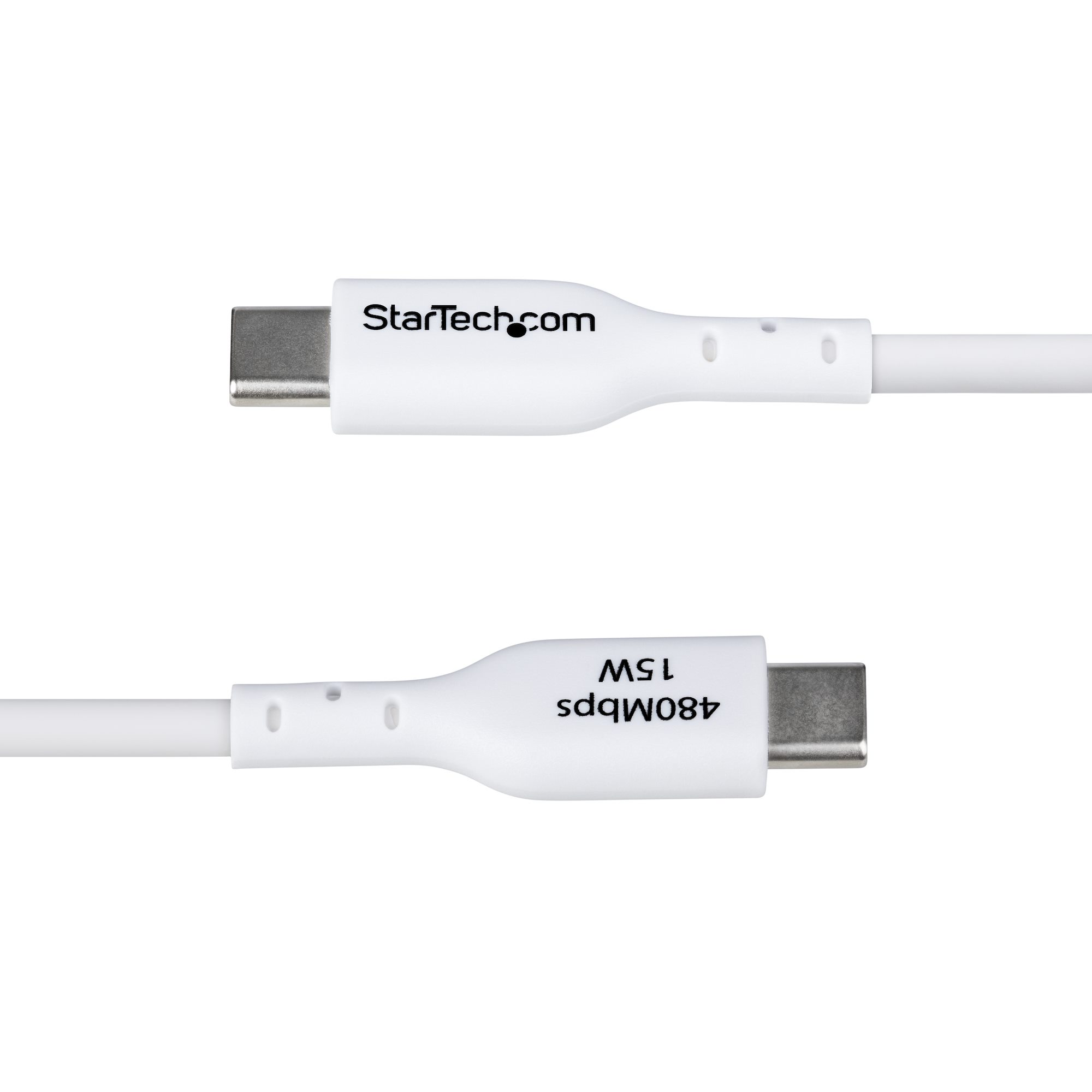 2M USB-A TO USB-C CABLE WHITE CHARGER CORD USB 2.0 DATA TRANSF