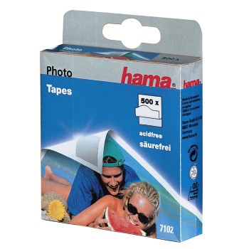 hama Fototapes doppelseitige Klebepads, 12,0 x 13,0 mm, 500 St.
