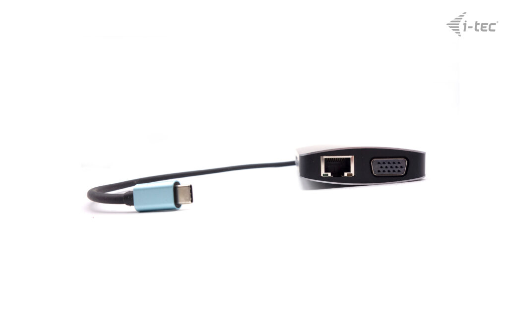 I-TEC USB-C Metal Nano Dock 1xHDMI 1xVGA 1xSD Kartenleser 1xmicroSD Kartenleser 1xGLAN 1xAudio/Mic 3xUSB 3.1 1xUSB-C Data 1xUSB-C PD