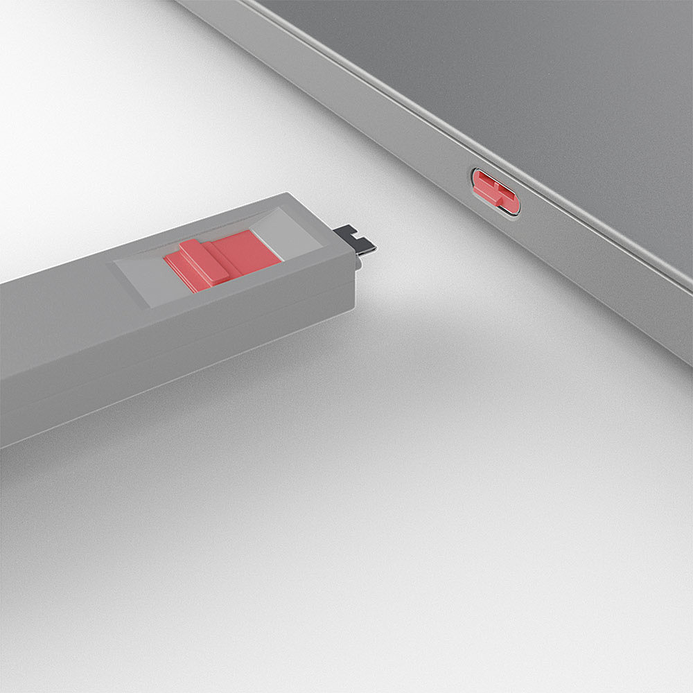 USB Typ C Port Schlüssel mit 4 Schlössern, Schloss