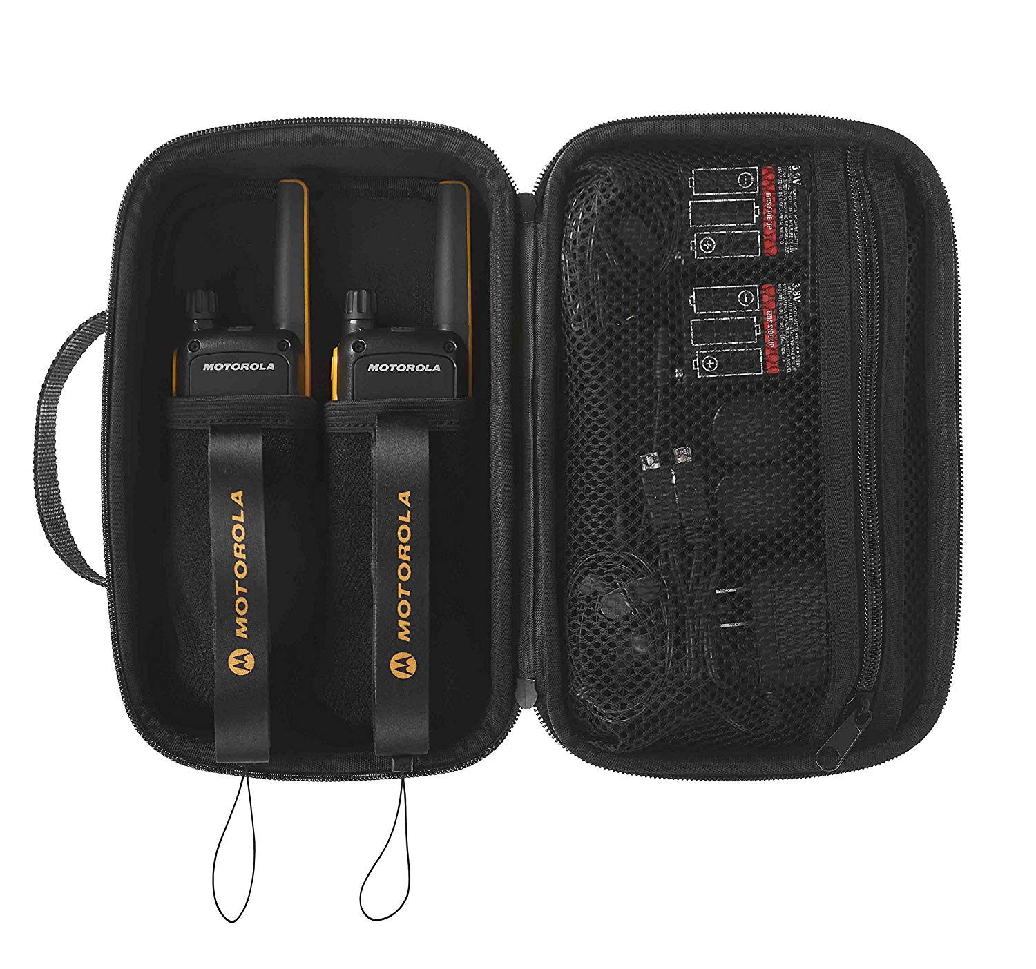 MOT Talkabout T82 Extreme TwinPack PMR446 HFG inkl. Koffer +2 Funkgeräte +Akkus + Micro USB Lader +Gürtelclip +Headsets +Tragebänder