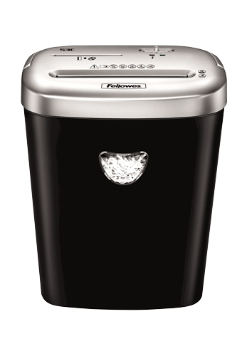 Fellowes Powershred 53C Aktenvernichter mit Partikelschnitt P-4, 4 x 35 mm, bis 10 Blatt, schwarz