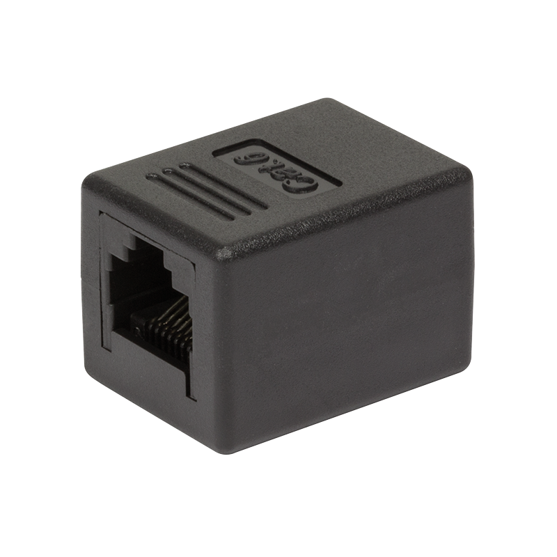 Logilink Patchkabelverbinder 1:1 2x RJ45 Cat.6 UTP, schwarz