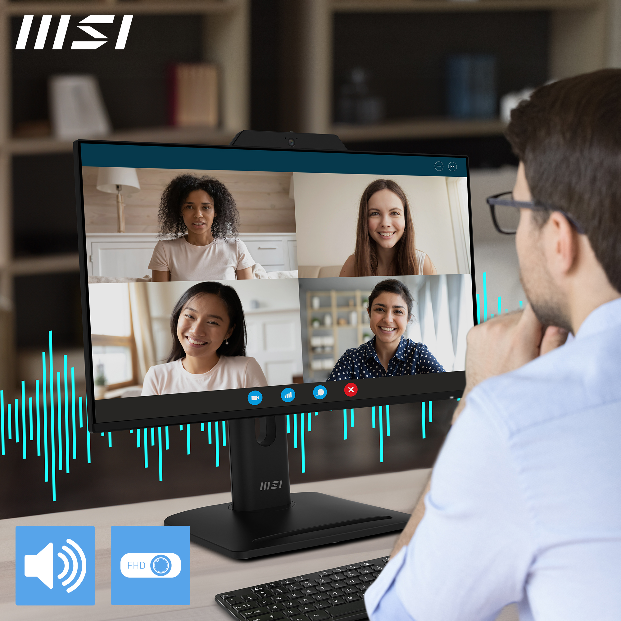 MSI PRO MP242PMGDE 60cm FHD 16:9 IPS DP HDMI VGA