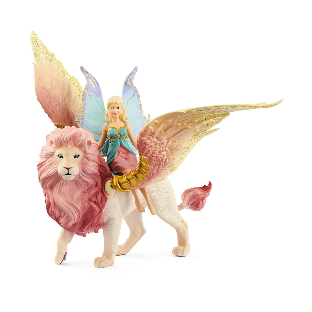 Schleich® Bayala 70714 Elfe auf geflügeltem Löwe Spielfiguren-Set