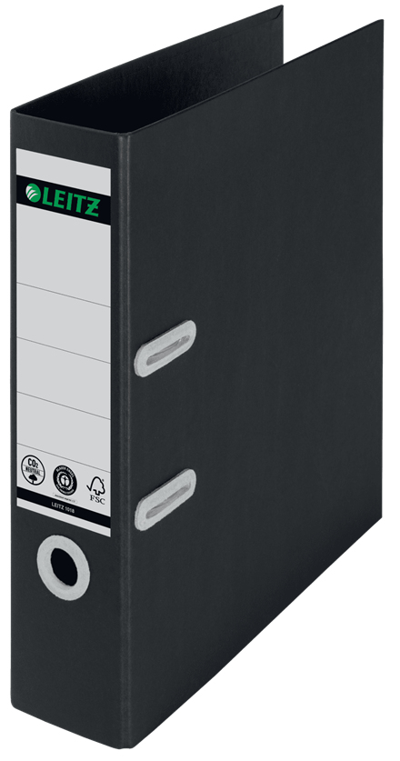 LEITZ recycle 1018 Ordner schwarz Karton 8,0 cm DIN A4, 1 St.