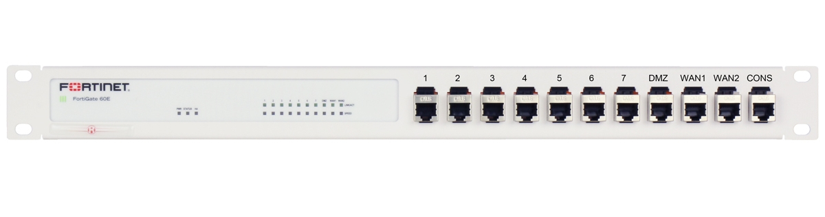 Rackmount.IT Kit for FortiGate 60E/60F/70F Series shielded
