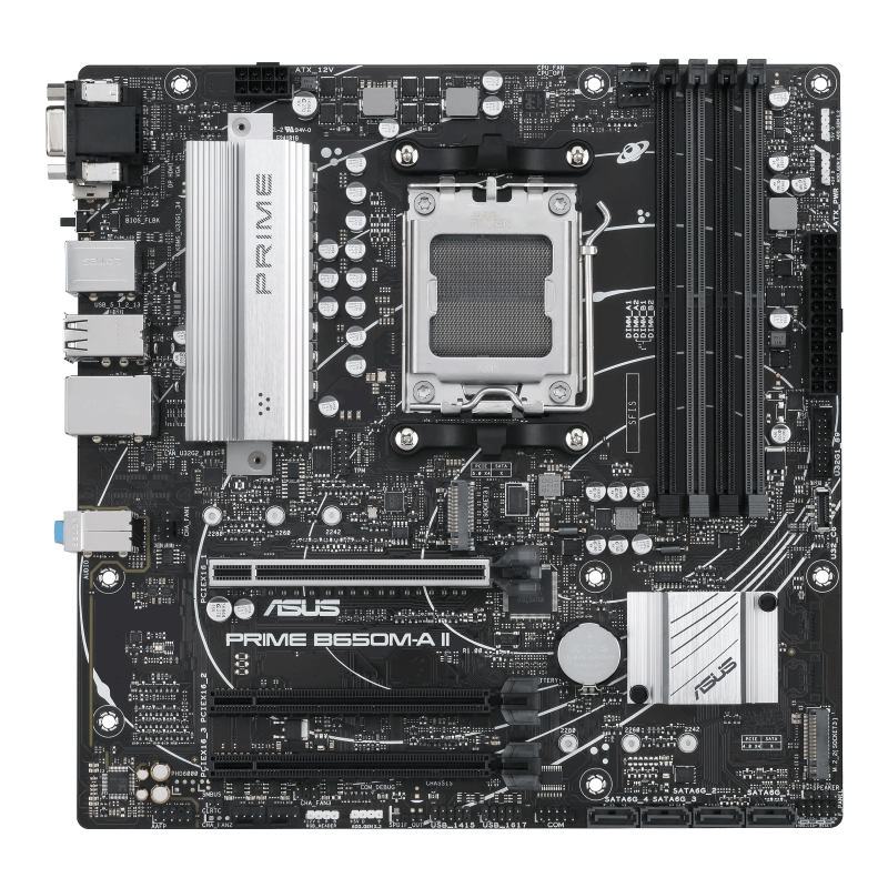 ASUS PRIME B650M-A II-CSM AM5 mATX MB 4xDDR5 4xSATA 2xM.2