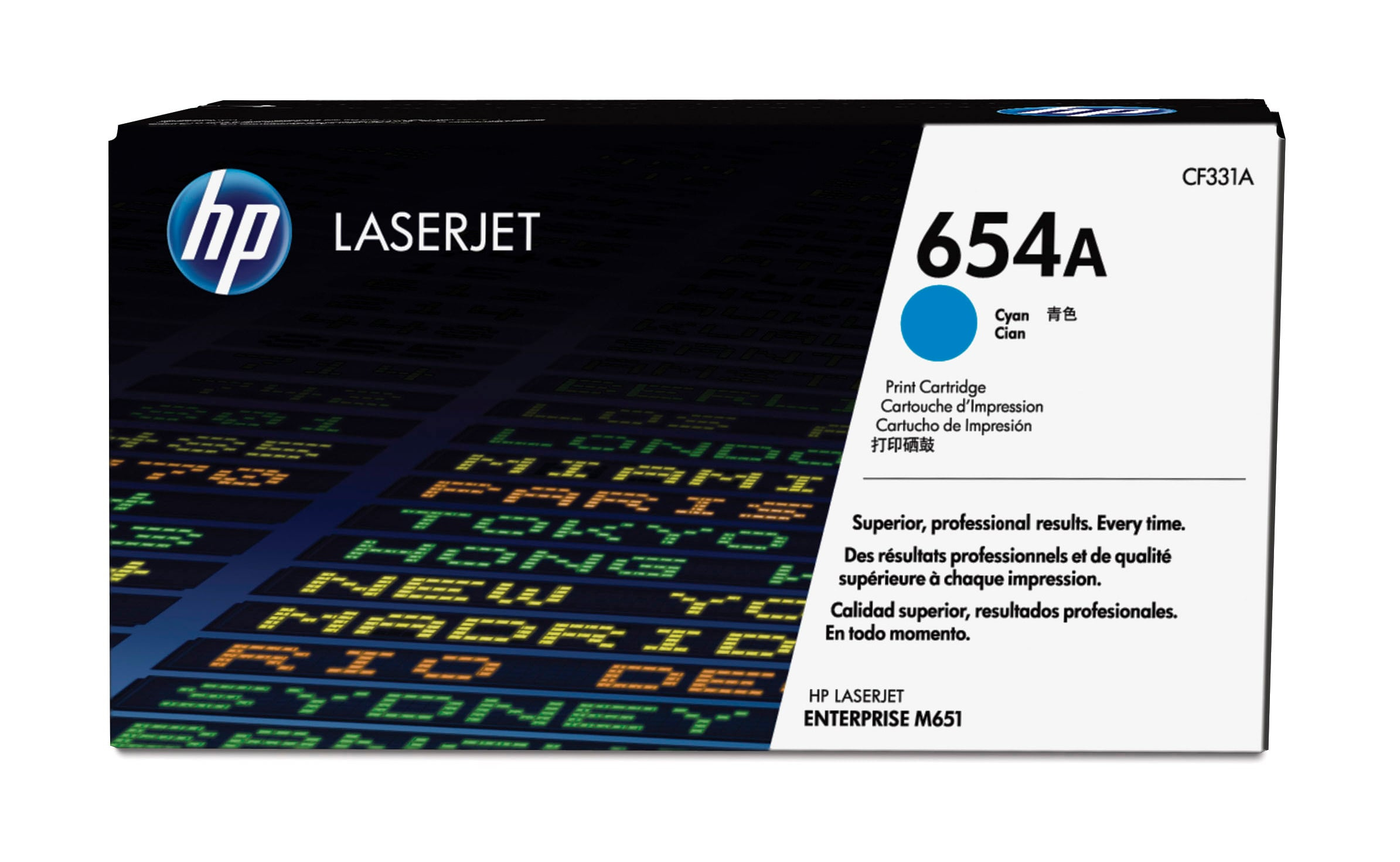 HP 654A (CF331A) cyan Tonerkartusche