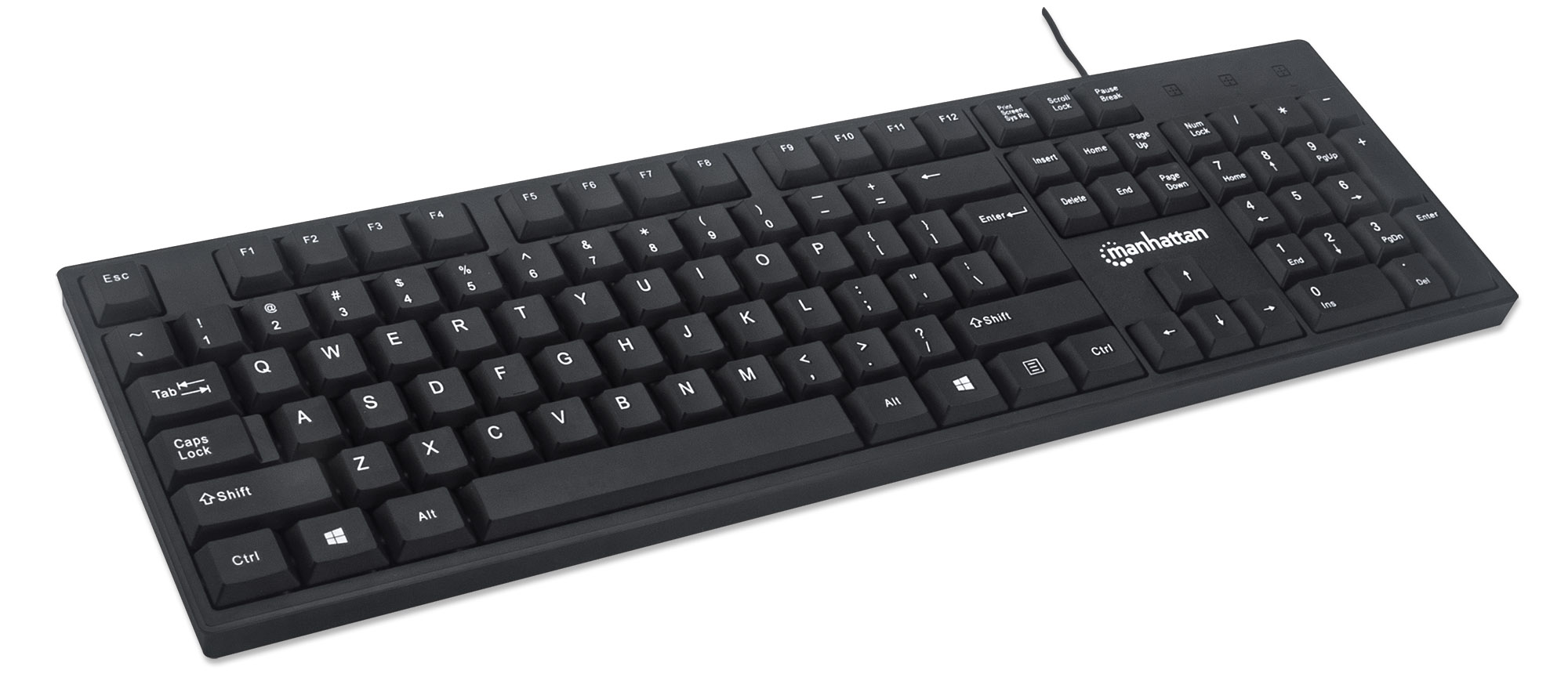 MANHATTAN USB-Tastatur schwarz