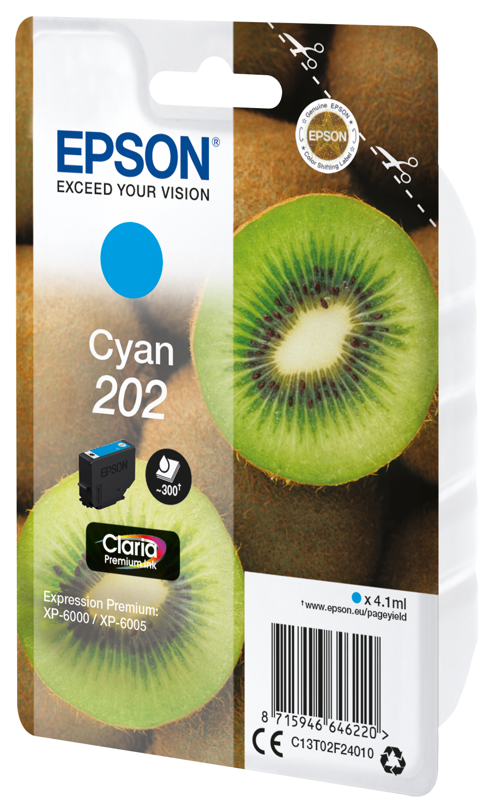 EPSON 202/T02F24 (Kiwi) cyan Druckerpatrone
