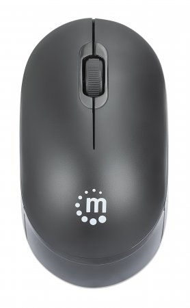 MANHATTAN Performance III Optische Wireless USB-Funkmaus USB-A Nanoempfänger mit 2,4 GHz drei Tasten plus Mausrad 1000 dpi schwarz