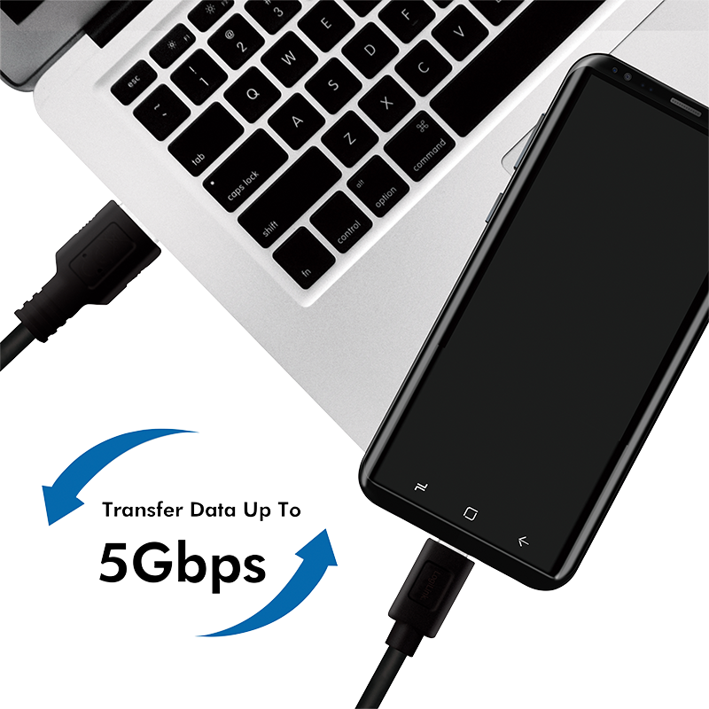 Logilink USB-C Kabel 3.2 Gen1, C/M zu USB-A/M, schwarz 1,5 m