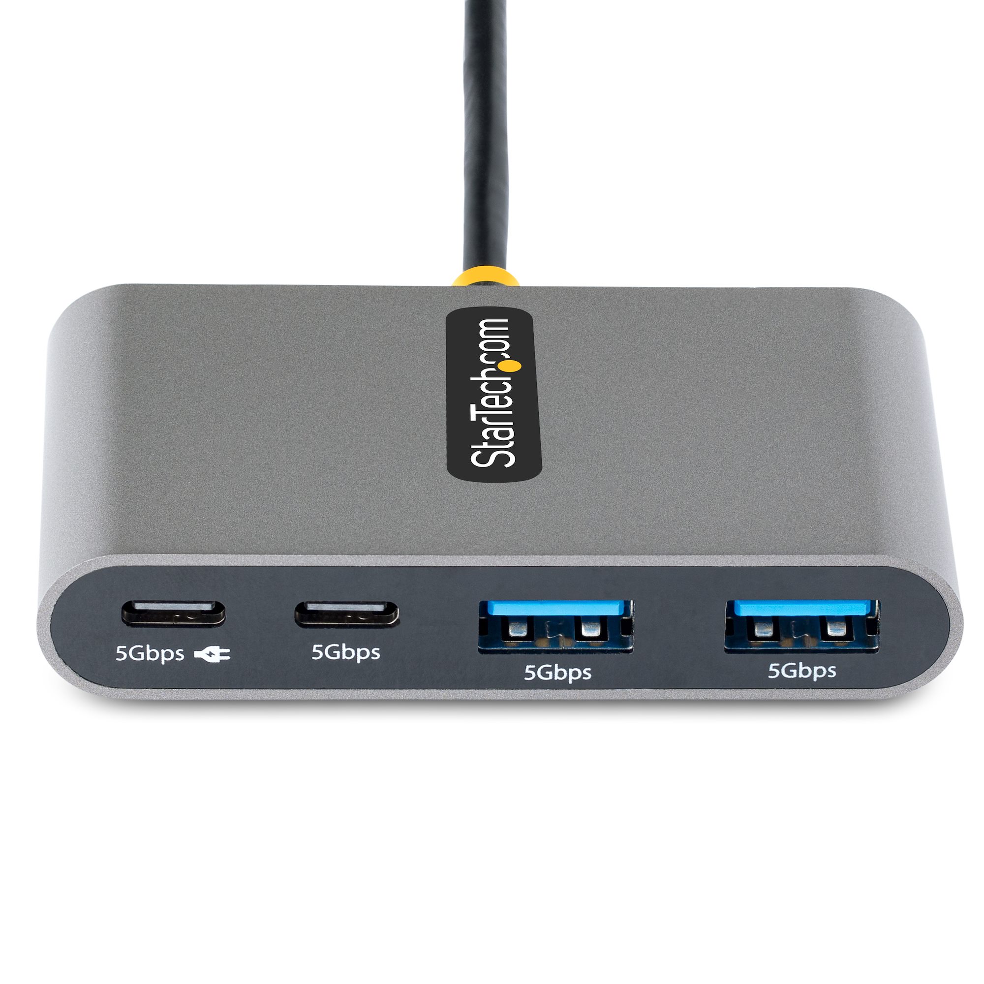 STARTECH.COM 4-Port USB-C Hub with 100W Power Delivery Pass-Through 2x USB-A + 2x USB-C 5Gbps 1ft/30cm Long Cable Portable USB 3.0