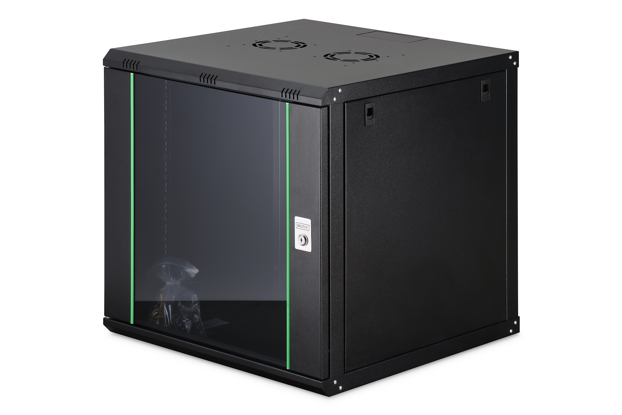 WALL MOUNTING CABINET 600X600MM 12U DYNAMIC 638X600X600MM BLACK