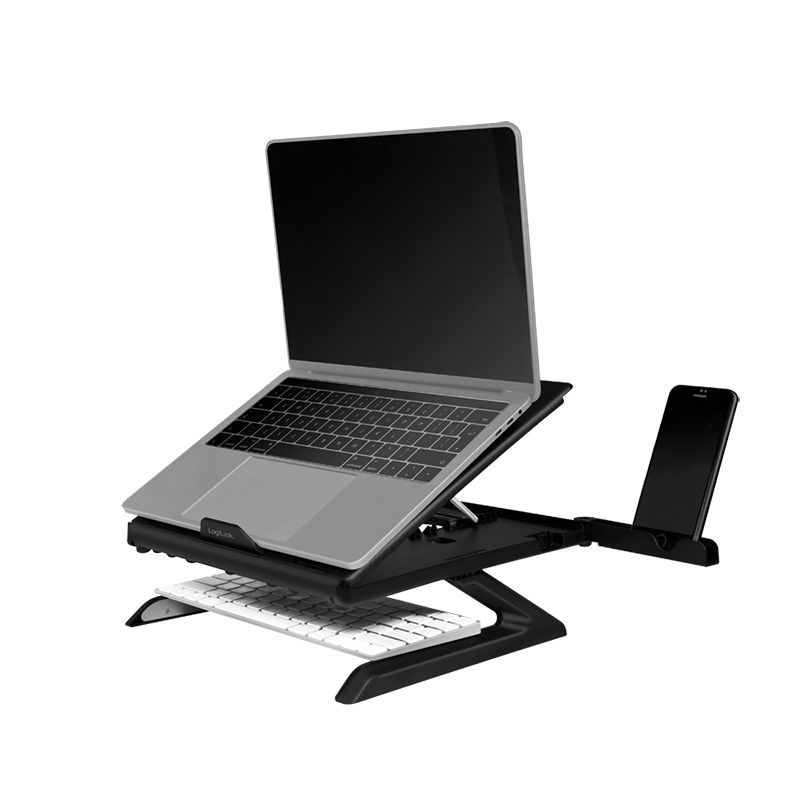 Logilink Notebook Ständer mit Smartphone-Halterungen,10-16