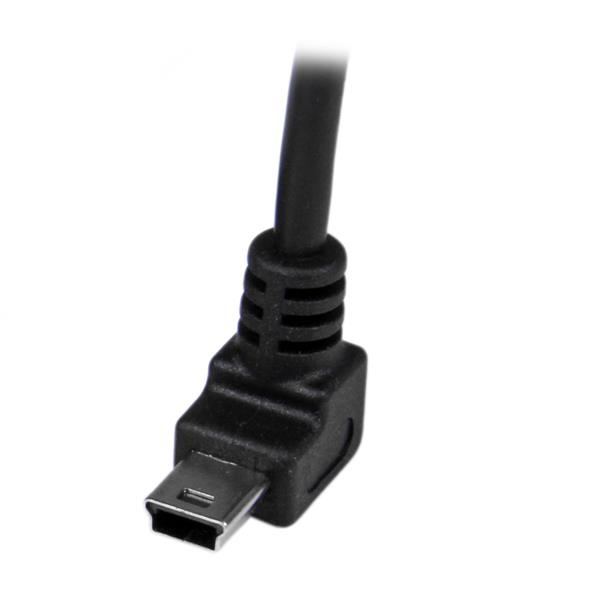 StarTech.com 1m Mini USB Kabel 90° gewinkelt USB 2.0 Schwarz