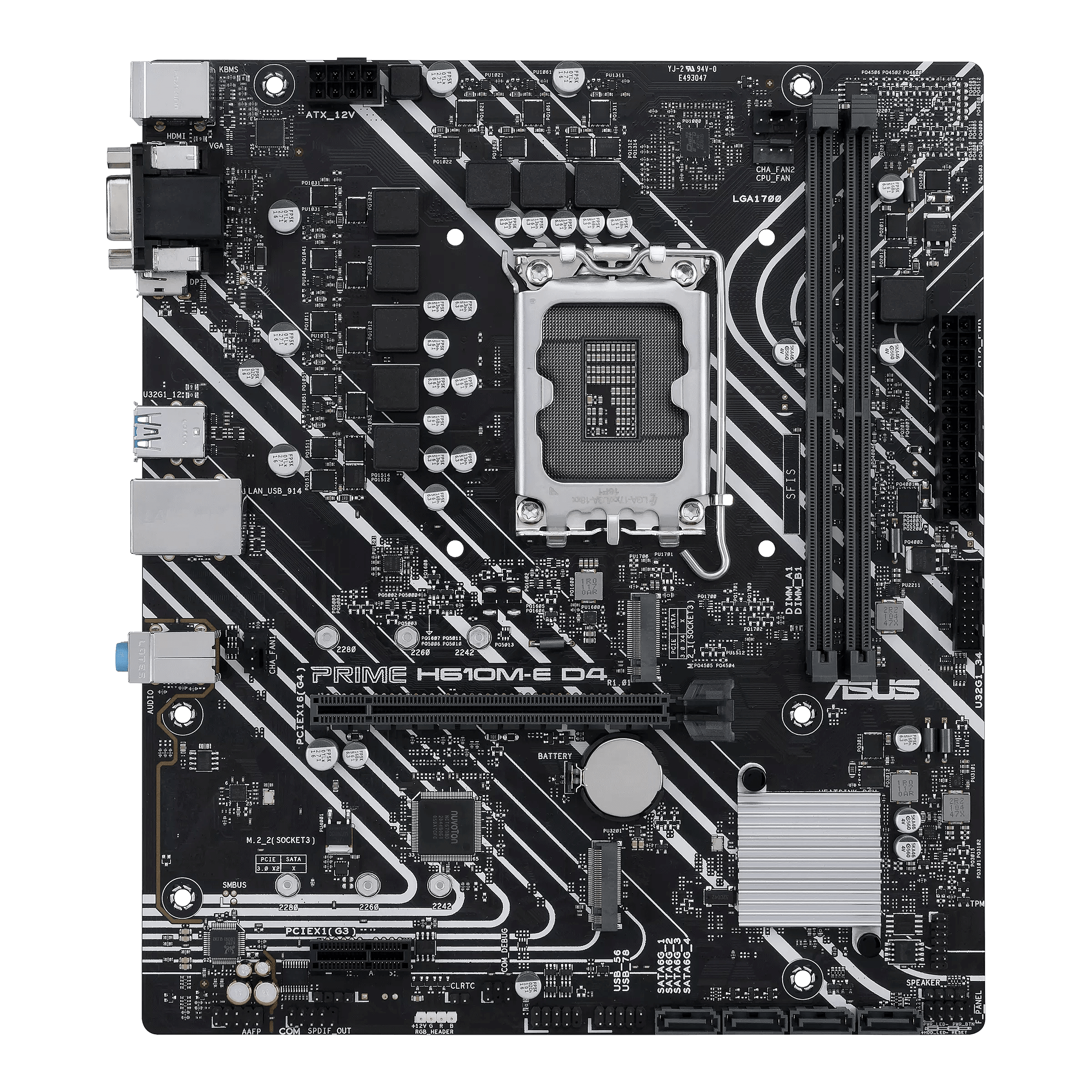 ASUS PRIME H610M-E D4-CSM LGA1700 mATX MB 2xDDR4 4xSATA 2xM.2