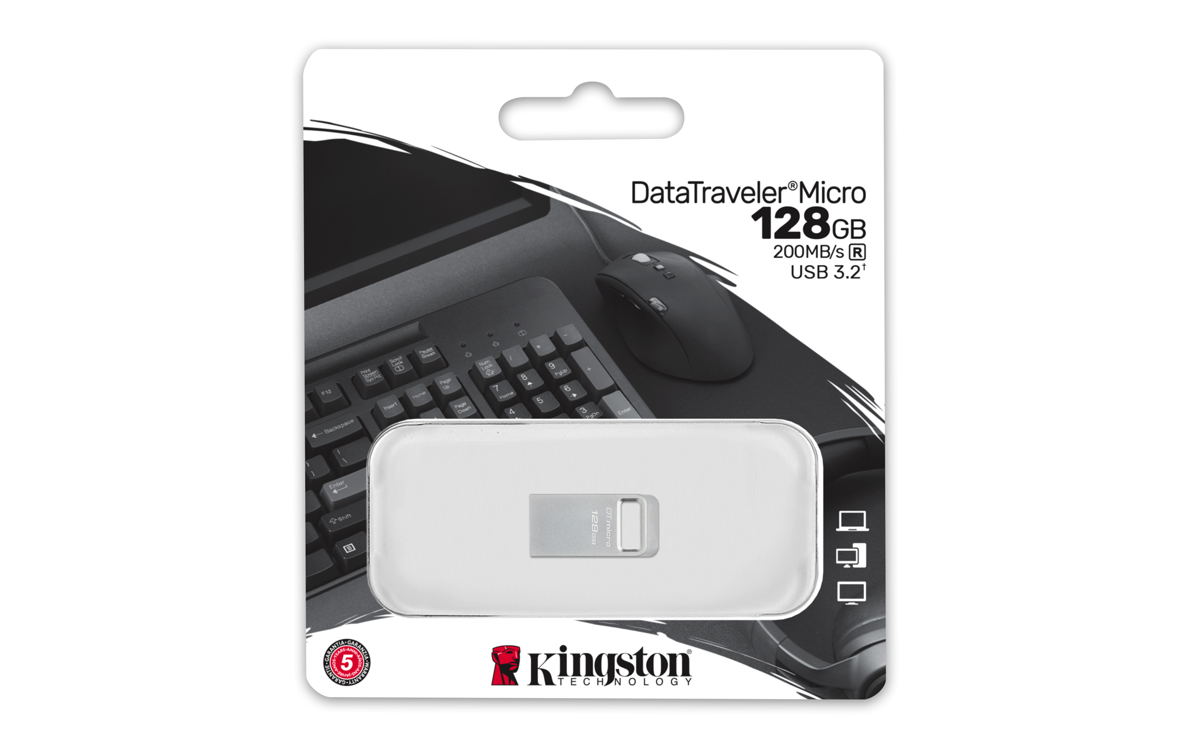 DataTraveler Micro 128 GB, USB-Stick