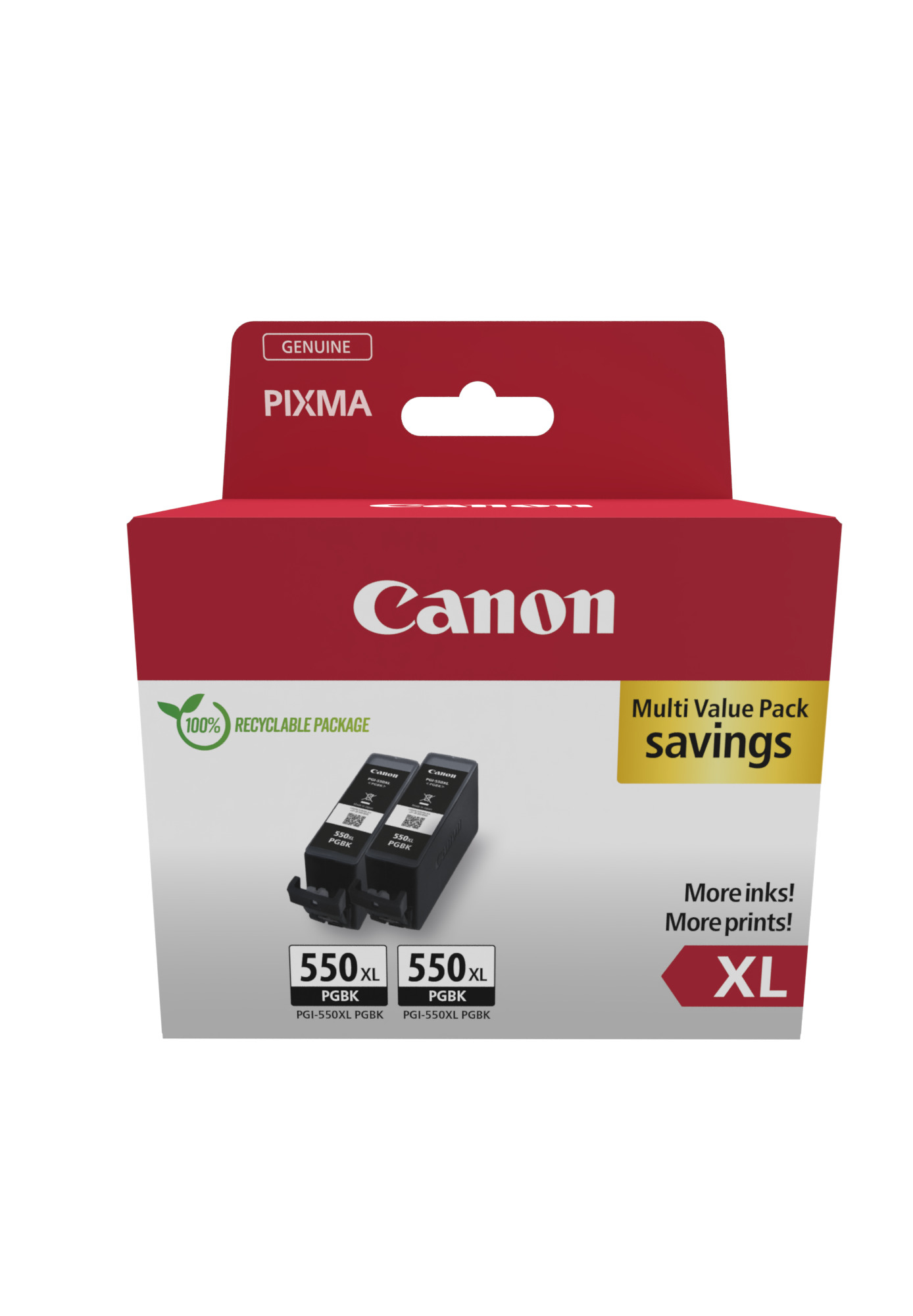 PGI-550XL BK TWIN SEC