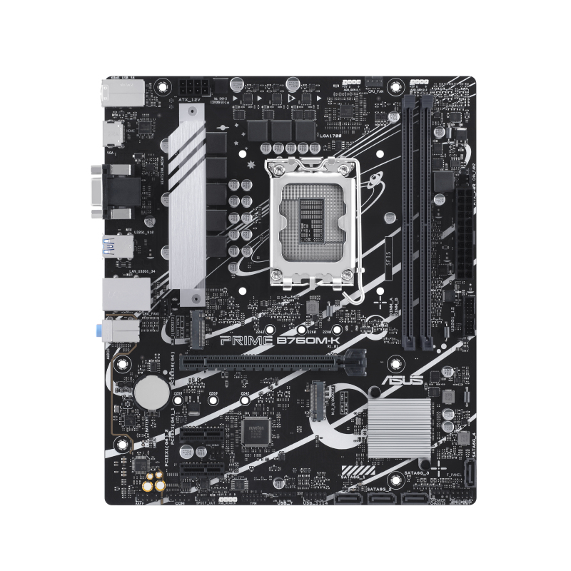 ASUS PRIME B760M-K LGA 1700 2xDDR5 microATX 4xSATA MB 1xHDMI 2.1 1xD-Sub 2xM.2