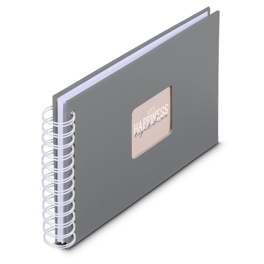hama Fotoalbum Fine Art neutral 24,0 x 17,0 cm, 50 weiße Seiten