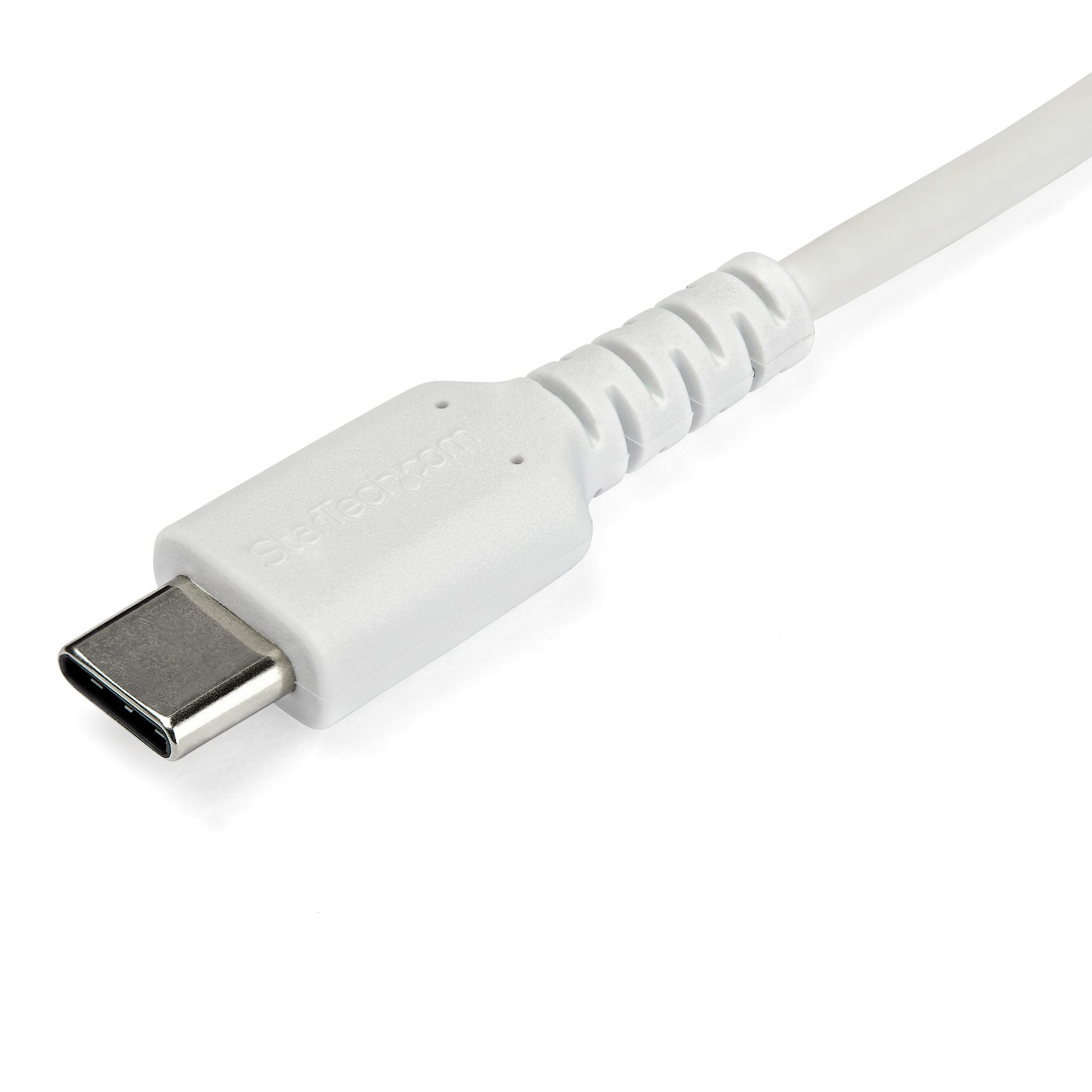 STARTECH.COM RUSB2CC1MW USB-C Kabel 1m hochwertiges USB 2.0 Typ-C Datenübertragungs und Ladekabel St/St Weiss
