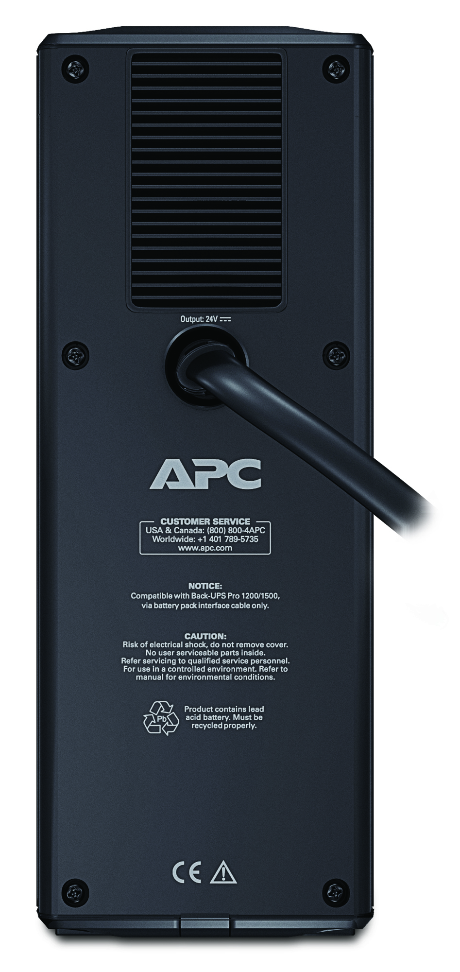 APC Back-UPS Pro Battery Pack 24V Battery enclosure 12V 2 x battery lead acid Black